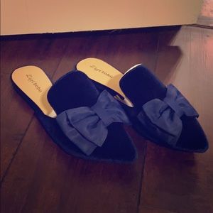 Brand new, velveteen mules. Perfect for holidays